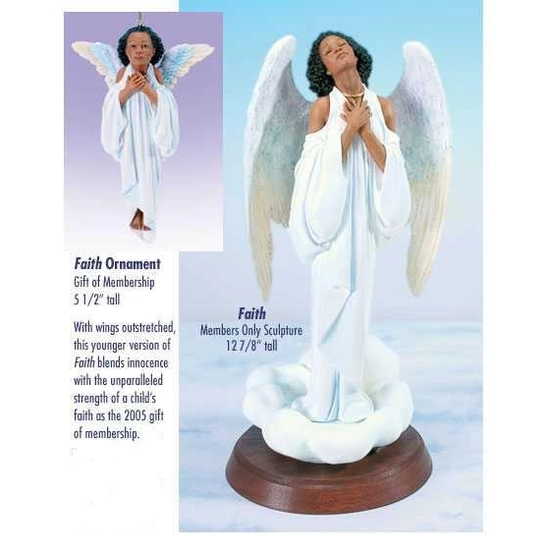 Ebony Visions - Faith - Blackshear Circle 2005 Membership Figurine And Kit