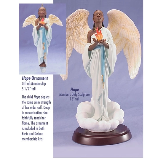 Ebony Visions - Hope - Deluxe  Blackshear Circle 2006 Membership Figurine And Kit