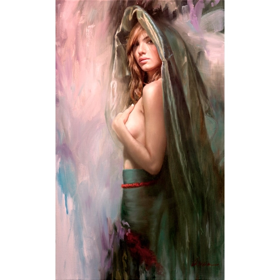 Arian - Allure Study Original Oil On Linen Canvas