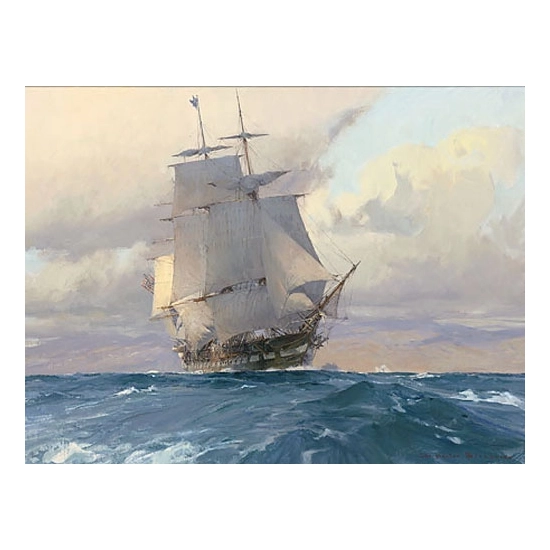 Christopher Blossom - U.S. Frigate Congress on the California Coast