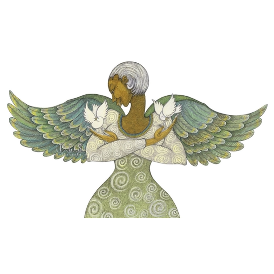 Charles Bibbs - Angel Of Peace Giclee