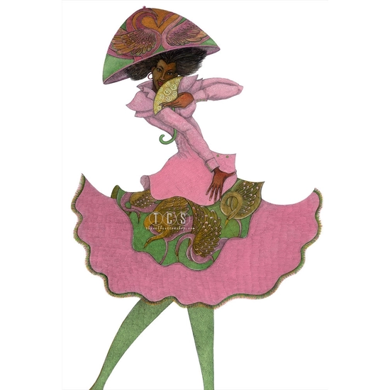 Charles Bibbs - Parasol Lady Giclee