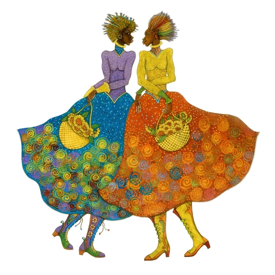 Charles Bibbs - Sunflower Girls Giclee Artist Proof