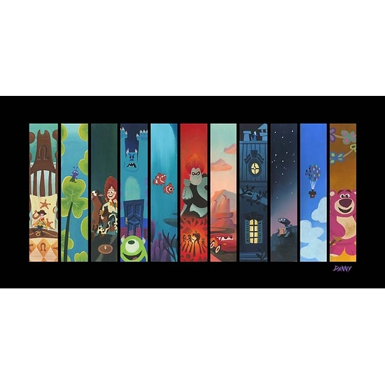 Daniel Arriaga - The Pixar Storyline Giclee on Canvas Deluxe