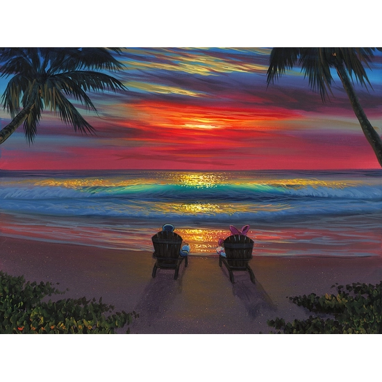 Walfrido Garcia - Donald and Daisys Perfect Sunset Gallery Wrapped