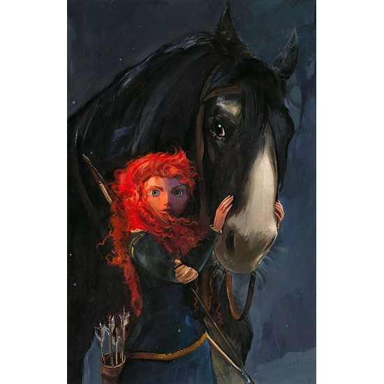 Jim Salvati - Willful Daughter Petite Limited Edition on Hand-Textured Canvas - From Brave