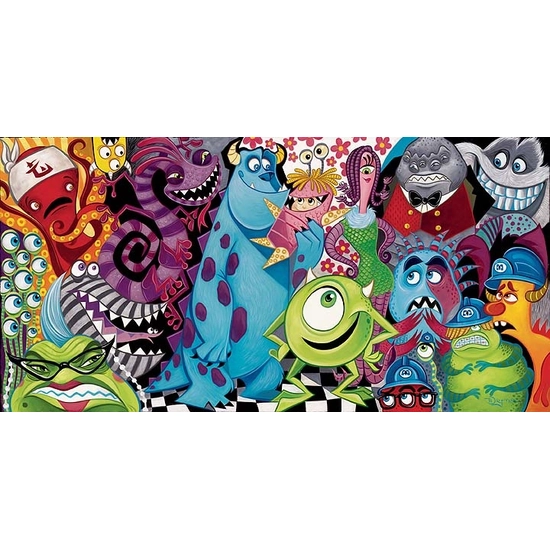 Tim Rogerson - The Scariest Little Monster - Monsters Inc. Giclee On Canvas