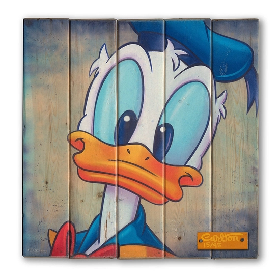 Trevor Carlton - The Eyes Have It Giclee On Reclaimed Wood