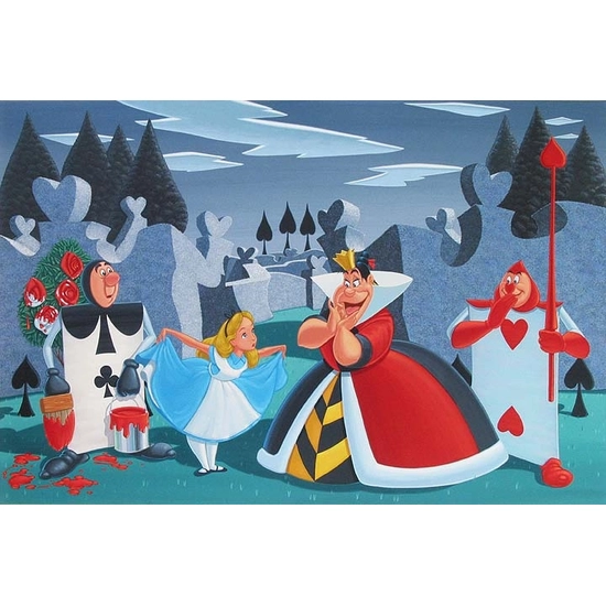 Manuel Hernandez - Turn Your Toes Out Giclee on Canvas - From Disney Alice in Wonderland 