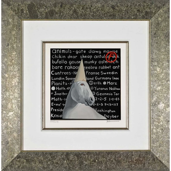 Robert Deyber - The Dumb Ass II Framed