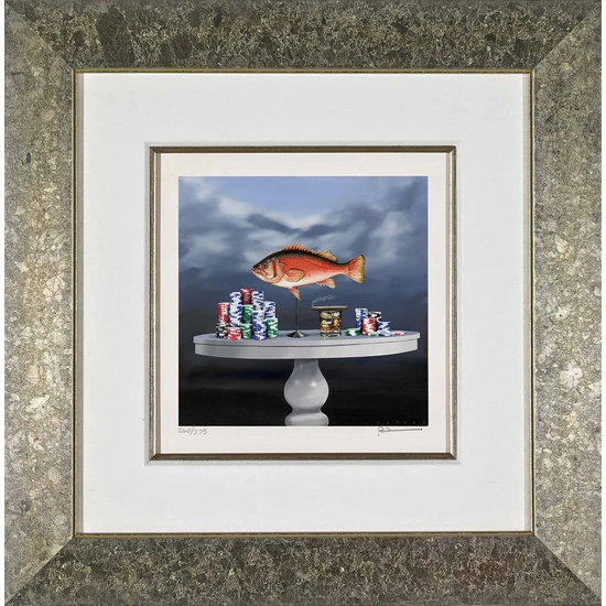 Robert Deyber - Fish & Chips Framed