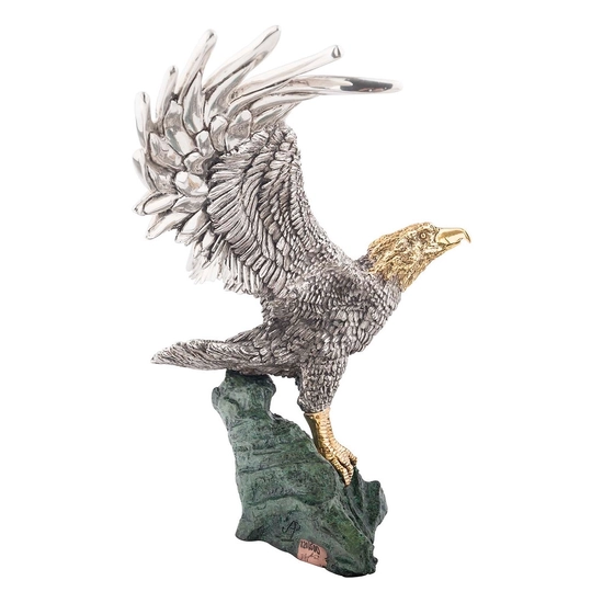 Dargenta - Silver Bald Eagle Statue