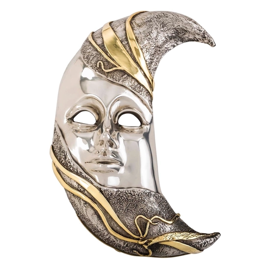 Dargenta - Silver Moon Mask Sculpture