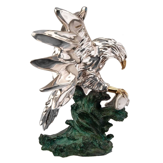 Dargenta - Fishing Bald Eagle Statue