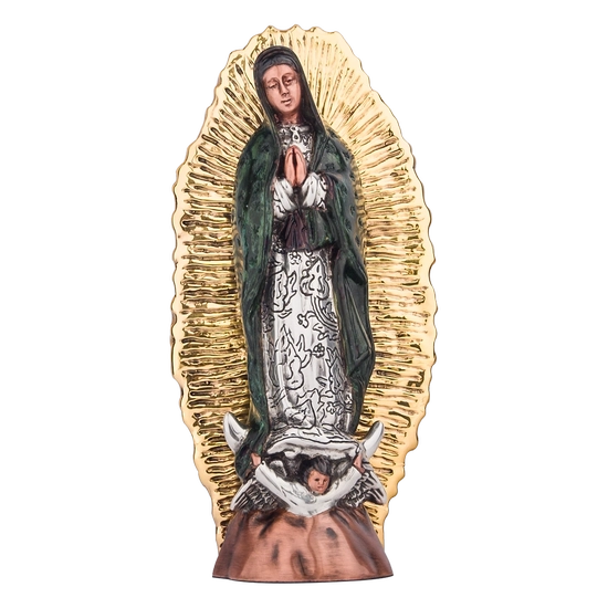 Dargenta - Silver Virgin Of Guadalupe 24K Gold Solar Rays