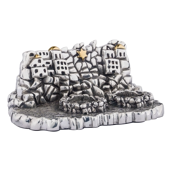 Dargenta - Silver Shabbat Candle Holder