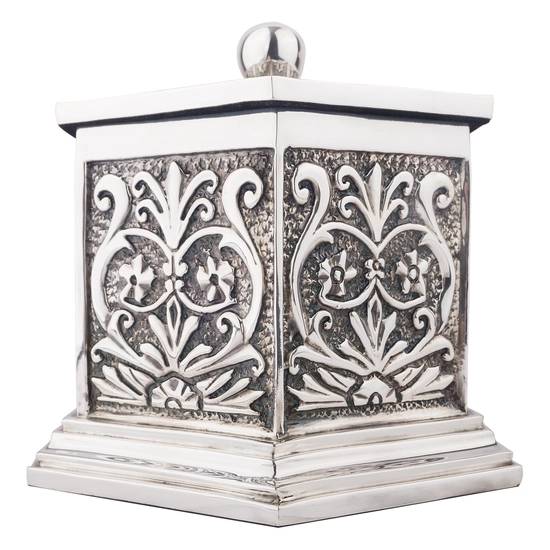 Dargenta - Silver Cremation Urn Hexagon Classical