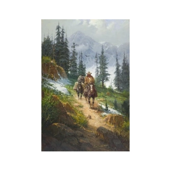 G Harvey - Spring In The Rockies Giclee On Canvas Artist Proof