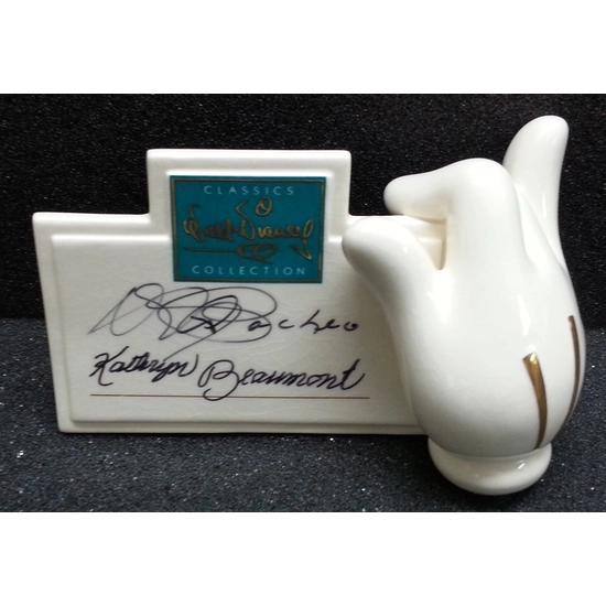 WDCC Disney Classics - Mickey's Glove Signature Plaque Signed By Kathryn Beaumont And Pacheo