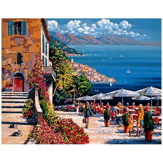 Kerry Hallam - Cafe De La Ramparts Canvas