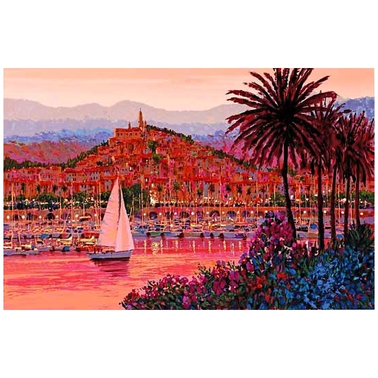 Kerry Hallam - Riviera Twilight Canvas