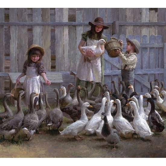 Morgan Weistling - Feeding The Geese Artist Proof