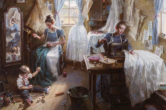 Morgan Weistling-The Dressmaker's Shop Artist Proof Masterworks