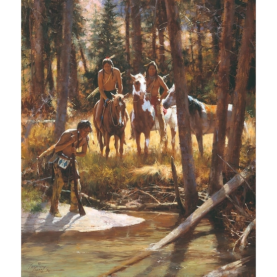 Howard Terpning - Bear Tracks