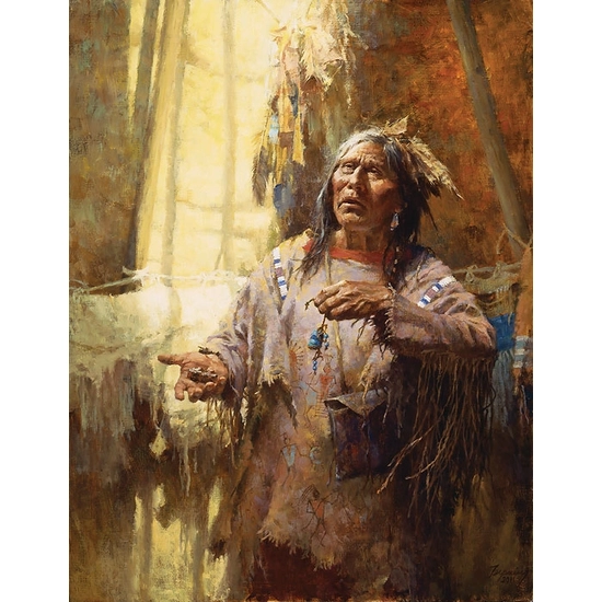 Howard Terpning - CALLING THE BUFFALO