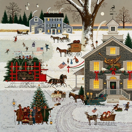 Charles Wysocki - Cape Cod Christmas ANNIVERSARY EDITION