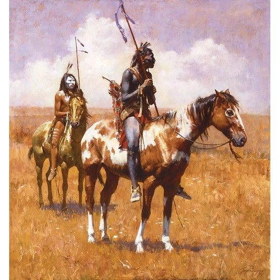 Howard Terpning - COUP STICKS AND WAR PAINT