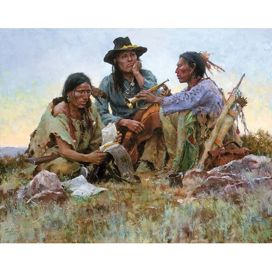 Howard Terpning - Found on the Field of Battle