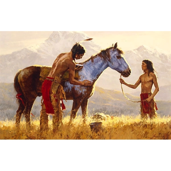 Howard Terpning - HORSE OF A DIFFERENT COLOR