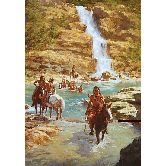 Howard Terpning - VANISHING PONY TRACKS