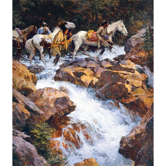 Howard Terpning - WHITE WATER PASSAGE