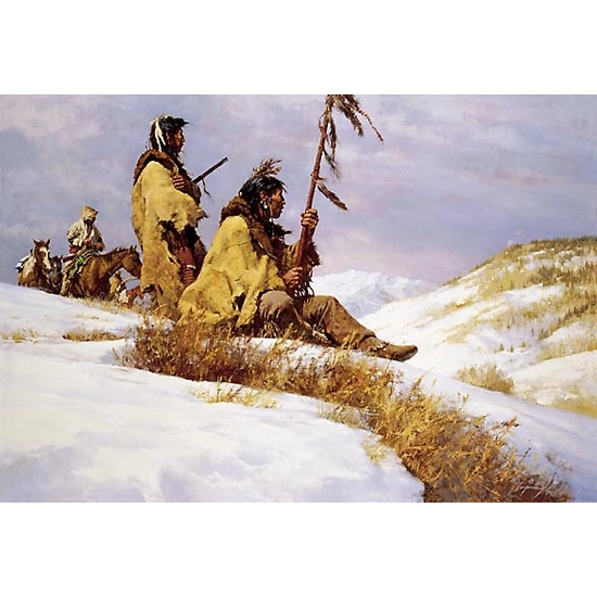 Howard Terpning - SIGNALS IN THE WIND