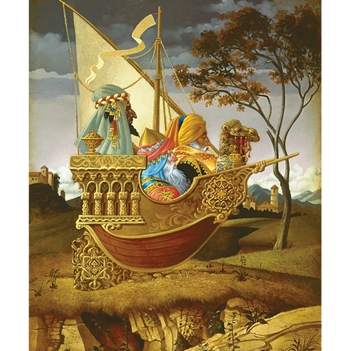 James Christensen - Three Wise Men in a Boat