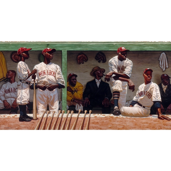 Kadir Nelson - Kansas City Dugout Canvas Hand Enhanced