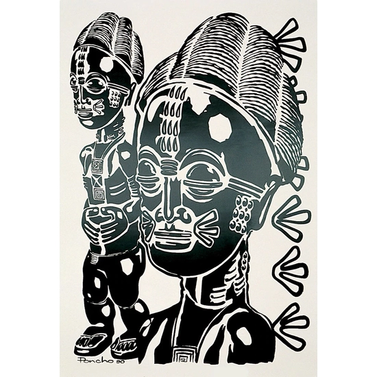 Larry Poncho Brown - SPIRITUAL SPOUSE SILKSCREEN