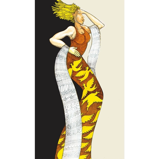 Charles Bibbs - Yellow Lady Giclee