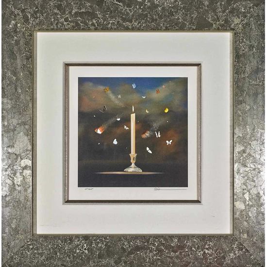 Robert Deyber - Like Moths To A Flame Framed