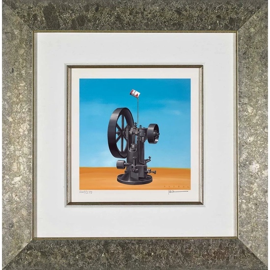 Robert Deyber - The Well Oiled Machine Framed