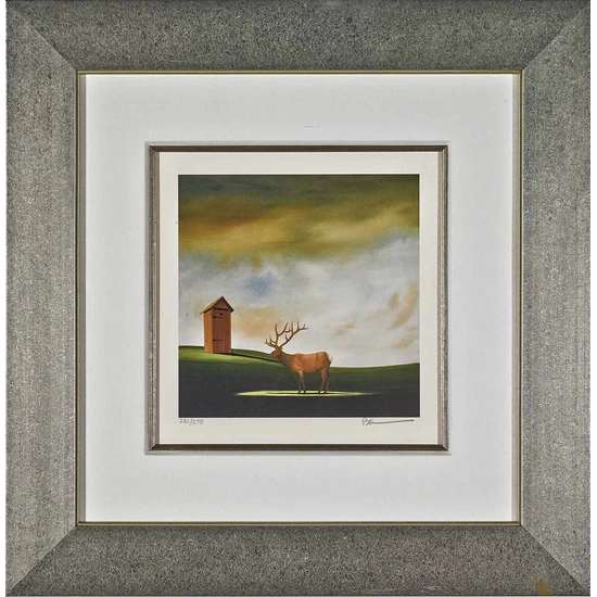 Robert Deyber - Deer John Framed