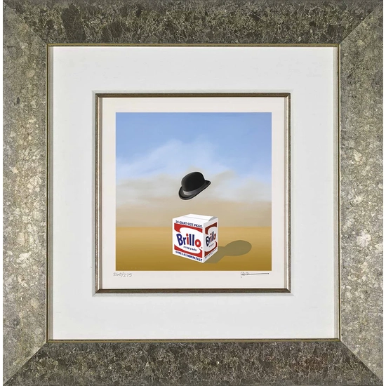 Robert Deyber - The Soap Box Derby II - Brillo Framed