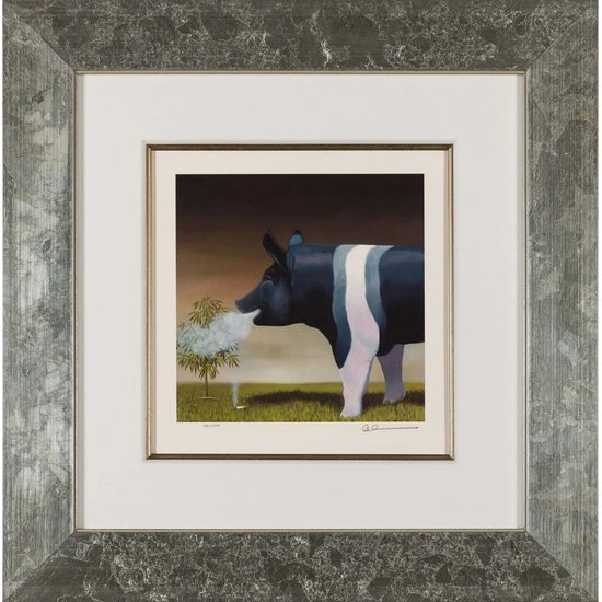 Robert Deyber - High On The Hog Framed