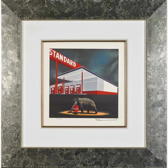 Robert Deyber - The Standard Bear Framed