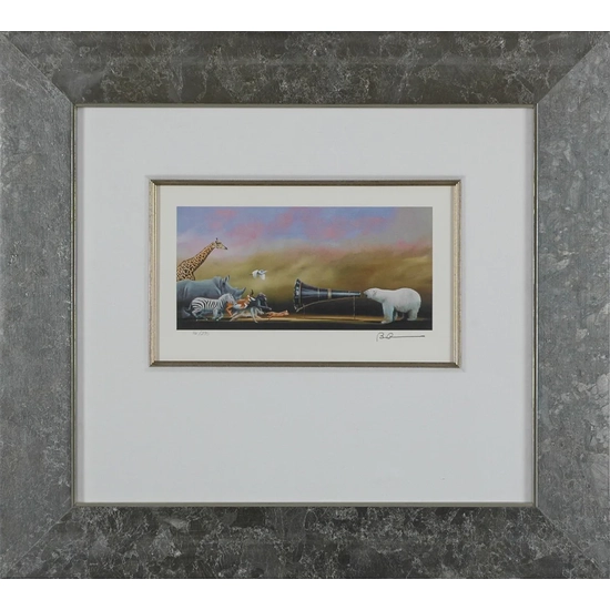 Robert Deyber - Call of the Wild Megaphone Framed