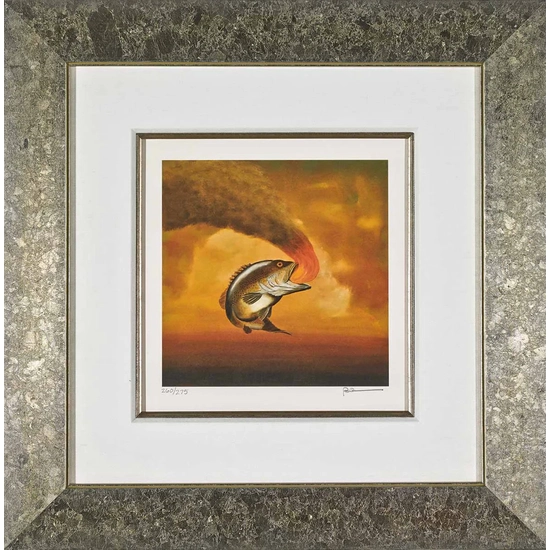 Robert Deyber - Like A Fish Out Of Water Framed