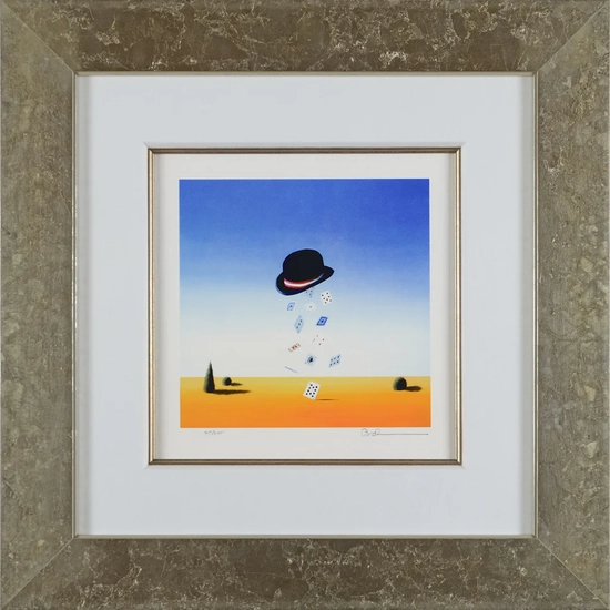 Robert Deyber - The Hat Trick Framed