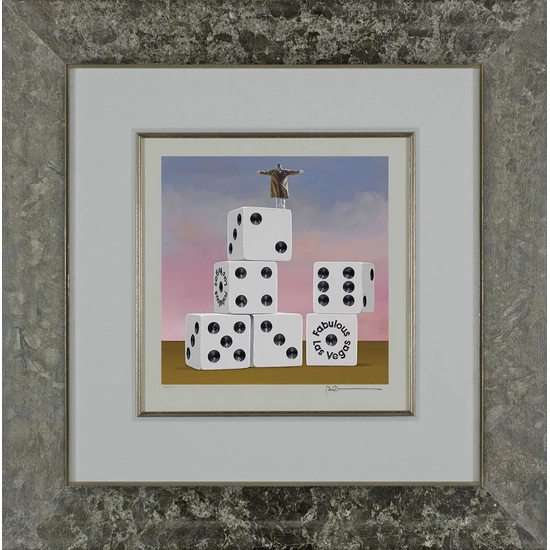 Robert Deyber - On Top of His Game Vegas Framed